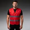 Coletes refletivos para canteiros de obras, projetos de construção chineses, roupas refletivas de segurança, impressão de logotipo personalizado, uniformes de trabalho