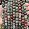 Ventas Directas de Fábrica Piedra de Sangre Africana Natural Cuentas Sueltas Cuentas Redondas Pulsera DIY Accesorios para Joyería Joyería Semi-Terminada Al por Mayor