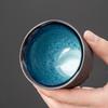 A5L jade de cordero blanco porcelana taza de té kung fu taza maestra arena púrpura horno sutra del corazón taza individual tazón de té de cerámica grande