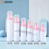 Botella con Bomba de Espuma de Presión de 30 Dientes Personalizada 30/60/80ml Botella de Mousse Limpiador Botella de Recarga para Gel Antibacterial Venta Directa de Fábrica