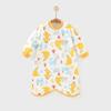 Pijama anti-chute para bebê meninos e meninas, peça única de algodão puro para primavera, outono e inverno, manga longa, camisola de bebê, roupão de casa