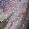 Adesivos de Unhas com Relevo Tomoni Estilo Ins Popular Sexy Doce Cool Adesivos de Unhas Pensamentos de Menina Acessórios de Nail Art