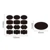 Pizarra Casera Adhesiva PVC Etiqueta Negra para Frascos de Especias, Transfronteriza Impermeable Borrable Manuscrita Desmontable