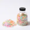 Diadema de Goma Pequeña Desechable para Niños de Colores Dulces No Lastima el Cabello del Bebé Cuerda para Recoger el Cabello Trenza de Niña