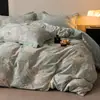 Nuevo Modelo 2026 Juego de Cuatro Piezas Engrosado de Algodón Puro Cepillado, Algodón 100% de Alto Hilo Cepillado Activo, Amigable con la Piel para Dormir Desnudo, Incluye Funda de Edredón y Funda de Almohada