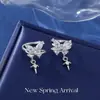 Presilhas de Orelha Estilo Desejo Puro com Pingente de Borboleta para Mulheres Sem Furos na Orelha, Novas e Únicas Ear Cuffs Lindas, Brincos Super Atraentes