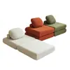 Sofá cama perezoso, desmontable y lavable, adecuado para dormitorios, ventanales, balcones, habitaciones tatami y apartamentos pequeños; sofá de tela plegable