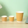 Copo de degustação personalizado multi-especificação para atividades de negócios empresariais copo de papel descartável copo de degustação de bebida quente de café ondulado