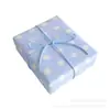 Papel de regalo de lazo y estrella, caja de regalo de cumpleaños estilo ins, papel de regalo de recuerdo de floristería, venta al por mayor y hecho a medida