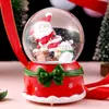 Papai Noel Transfronteiriço Bola de Cristal Luminosa Caixa de Música Enfeites Decoração de Natal Bola de Vidro Presentes para Crianças Venda por Atacado