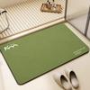 Alfombrilla absorbente para baño, sencilla, con borde cruzado, suave, de diatomeas, antideslizante, de secado rápido, para la entrada.