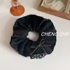 Tecido Estilo Coreano Floral Ab Scrunchie Lateral Rabo de Cavalo Fashionable Coque Prendedor de Cabelo Laço Acessório de Cabelo 2025 Novo