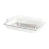 Tampa de Aço Inoxidável com Tampa Flip-Top Vertical para Bandeja de Porções, Tampa de Bandeja, Tampa Transparente para Conservar Frescura, Grau Comercial, Fruta Premium
