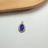 Acessórios para Joias DIY Banhado a Cobre Cor Dourada Alta Retenção de Cor Zircônia Microcravejada Pendente de Gota de Oito Cores Brincos Pingente de Brincos