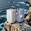 Nueva Maleta de Equipaje Grande de PC Transfronteriza para Mujer, Maleta de Carrito de Viaje, Maleta de Estudiante con Ruedas Universales y Cerradura de Contraseña, Maleta de Equipaje para Hombre