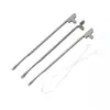 Agulha Gancho de Três Vias para Miçangas em Aço Inoxidável, Acessórios de Agulha para Passar Fio de Aço, Ferramentas para Miçangas DIY Feitas à Mão Atacado