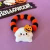 Coleira de Halloween para Pet Transfronteiriça Abóbora Fantasma Lenço Engraçado Bola de Pelo de Gato Cachorro Decoração de Coleira Elástica
