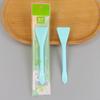 Brocha para mascarilla de ajuste DIY Zhi Wei con cuchara, cepillo de silicona de doble cara, doble propósito, herramienta de cuidado spa, aplicación de mascarilla de barro