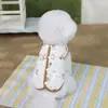 Roupas de Algodão para Pets Outono e Inverno Roupas de Gato Colete Acolchoado com Abertura nas Costas para Cachorro Teddy Bichon 26 Colete de Fio de Algodão -Y