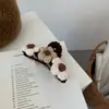 Pinzas para el pelo de invierno transfronterizas, Pinzas de garra, Pinzas de tiburón, Pasadores de moda con estampado de leopardo, Accesorios para el pelo para niñas, Pinzas para el pelo simples y elegantes