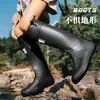 BIRROT Botas de Caminhada de Cano Alto para Acampamento ao Ar Livre, Caminhadas em Riachos, Dobráveis, Leves, Impermeáveis, Botas de Chuva, Sapatos de Chuva, Sapatos Aquáticos