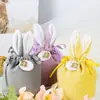 Bolsa de Dulces de Boda de Terciopelo con Orejas de Conejo Caja de Frutas para Dulces de Boda Regalo de Acompañamiento de Boda Bolsa de Regalo de Retorno de Boda