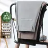 Pantalones Casuales para Hombre Primavera y Verano 2025 Nuevo Pantalón Recto con Doble Pliegue Fibra de Bambú Elástico Pantalón Largo