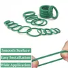 Kit de Anillos de Sellado Impermeables para Reparación de Aire Acondicionado de Coche de 270 Piezas Juego de Juntas Tóricas de Caucho de Nitrilo Verde