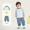 Conjunto de camiseta de manga larga Kaka Panda para niños, conjunto de otoño para niñas, conjunto casual de dos piezas para niños, ropa de primavera y otoño para bebés