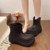 Sapatos de Palhaço Estrela Botas Curtas Femininas 2025 Novidades Explosivas Sola Grossa Elevadas Botas de Chuva Femininas Sapatos Aquáticos para Uso Externo