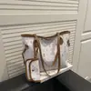 Bolso Tote de Hombro Individual de Gran Capacidad para Mujer 2025 Otoño e Invierno Nuevo Estampado Personalizado Moderno Moda Elegante