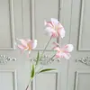 Lírios Artificiais Impressos em 3D para Decoração de Casamento, Flores Artificiais para Layout de Cena de Casamento, Decoração de Sala de Estar, Flores Falsas, Adereços e Enfeites para Fotografia
