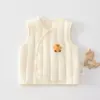 Chaleco para Bebé para Ropa Exterior de Otoño e Invierno, Pinza Parcial de Pony para Bebé Recién Nacido, Tipo Algodón Delgado un Chaleco Infantil, Ropa Interior Caliente