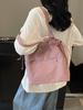 Bolsa Grande Casual de Pedido Extranjero para Mujer 2026 Nueva Moda Versátil Bolsa de Tela Bolso de Hombro Gran Capacidad Bolso Cubo para Viajes