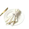 Anillos para servilletas de metal simples estilo hotel más vendidos, anillos para servilletas con forma de lazo, anillos para servilletas de boda y anillos para servilletas de tela - venta al por mayor desde el fabricante