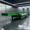 Vendas transfronteiriças de semirreboques de plataforma baixa, semirreboques de plataforma baixa com pescoço de ganso para guindaste, semirreboques de plataforma baixa/alta para máquinas de engenharia