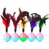 Fabricante de Brinquedos para Gatos Fornece Diretamente Brinquedos de Pena Roly-Poly para Divertir Gatos, Brinquedos Mastigáveis Auto Divertidos, Brinquedos Roly-Poly de Rato para Gatinhos