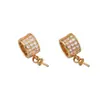 Conector de Tres Vías Hueco con Forma de Corazón Microincrustado con Pin para Colgar, Collar de Perlas Chapado en Oro de 18 Quilates, Pulsera, Colgador de Colgante, Accesorios para Joyería Hechos a Mano para Bricolaje