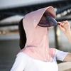 Chapéu de Sol Protetor Solar de Seda de Gelo Feminino Chapéu de Sol de Verão Máscara de Cobertura Facial Chapéu com Máscara Integrada Proteção UV para Ciclismo Chapéu de Sol