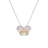 Foxi comercio exterior joyería aretes pequeños estilo mariposa colgante traje circonita joyería ins no alérgico estilo de moda