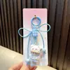 Chaveiro Gato Morango Desenho Animado Gatinho Pingente de Bolsa Lanyard de Celular Fofo Pingente para Chaveiro de Carro Pequeno Presente