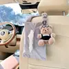 Caja de Pañuelos para Coche de Dibujos Animados Lluvia Azul Bolsa de Pañuelos para Coche Oso Lindo Creativo Bolsa Colgante de Pañuelos para Coche Doble Uso para el Hogar y el Coche