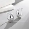 Pendientes de aro grandes y anchos para mujer, estilo de celebridad, accesorios para orejas coreanos únicos y exagerados, clips para orejas suaves con almohadilla para mujeres sin perforar