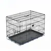 Gaiola Dobrável 30 polegadas Transportadora para Cachorro Pequeno Gaiola de Carro Amazon Gaiola de Transporte Sem Fundo Spitz Bulldog Gaiola Dobrável com Banheiro