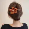 Presilha de Cabelo Colorida de Bico de Pato de Alta Qualidade Estilo Coreano para Mulheres, Presilha Versátil de Nicho para Penteados no Topo da Cabeça, Presilha de Cabelo Fofa e Doce