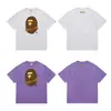 Camiseta BAPE Verão Camuflada Unissex Manga Curta Gola Redonda Estilo Japonês Tendência