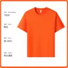 Tamanho Asiático e Europeu 190g Algodão Penteado Gola Redonda Camiseta Manga Curta Estampada Solta Camisa Cultural com Estampa de Logo Djl79000