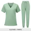 Conjunto de Uniforme de Trabajo Casual para Hospital con Pantalón y Top de Manga Corta, Traje de Jogging Cómodo
