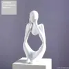 Popular Transfronteriza Nórdica Moderna Minimalista Figura Abstracta Arte Escultura de Arenisca Creativa Decoración para el Hogar Sala de Estar Hotel