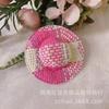 Mini Sombrero de Paja Pequeño Tejido Floral Sombrero de Paja de Imitación Artesanía Decorativa Muñeca Muñeca Juguete Sombrero Accesorios DIY